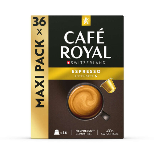 Café Royal Switzerland Capsules Espresso Intensité 5/10 x36