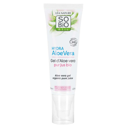 SO'BiO Étic Gel Hydratant d'Aloe Vera pur jus bio 125ml