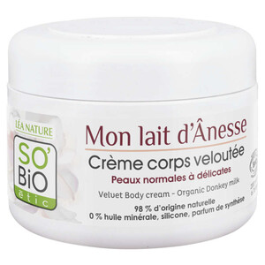 SO'BiO Étic Crème Veloutée Nourrissante Corps - Mon Lait D'Ânesse 200ml