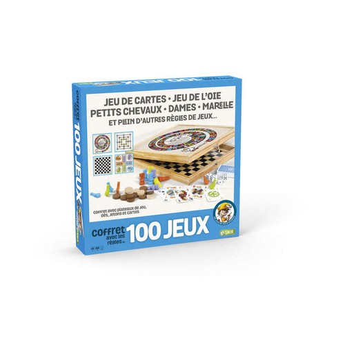 Smir Coffret 100 jeux junior bois