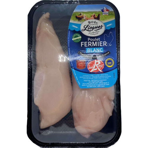 Volailles de Licques poulet fermier blanc label rouge x2 - 400g
