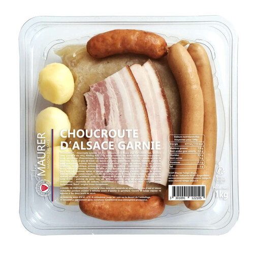 Maurer choucroute d'alsace garnie 1kg