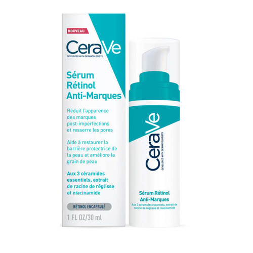 [Para] CeraVe Sérum Rétinol Anti-Marques 30ml enrichi au Rétinol encapsulé et aux 3 céramides essentiels