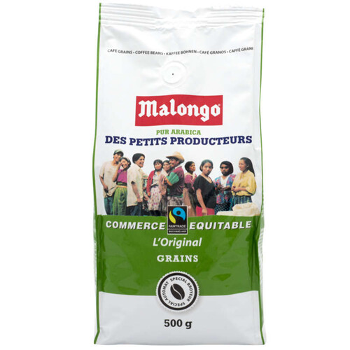 Malongo Café en grains l'original Commerce Equitable 