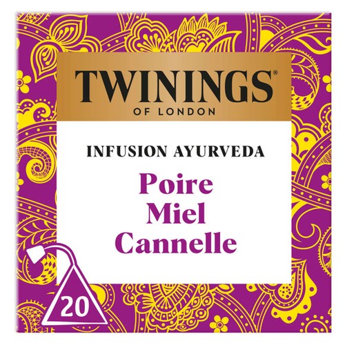 Twinings Infusion Ayurveda Poire, Miel & Cannelle x20 Sachets