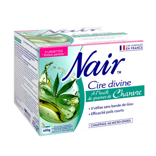 Nair cire divine à la graines de chanvre huile 400g