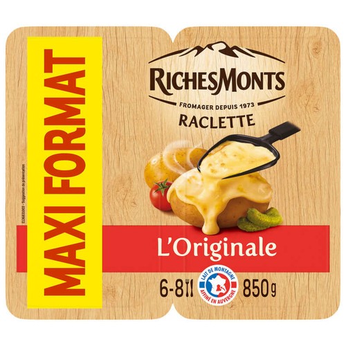 RichesMonts La Raclette classique 850g