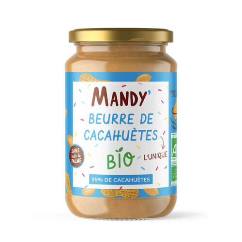 Mandy' Beurre de cacahuète sans morceaux BIO 340g