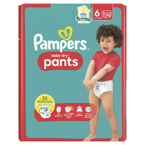Pampers Baby Dry Pants Couches Culottes T6 x20