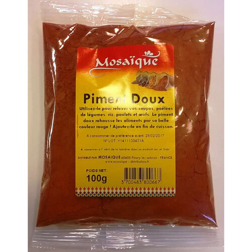 Mosaïque Piment Doux Sachet 100g