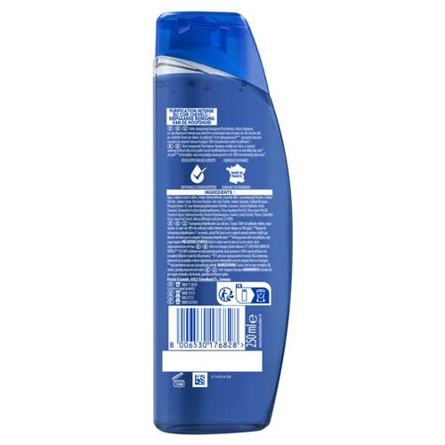 Head & Shoulders Pure Intense Shampooing Antipelliculaire Sébo-Régulateur 250ml
