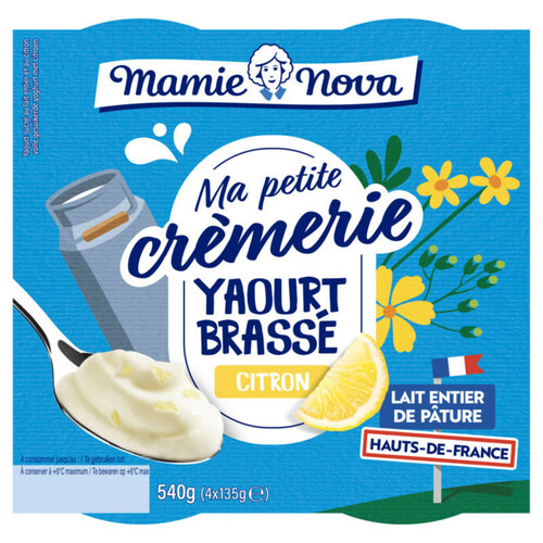 Mamie Nova ma petite crèmerie yaourt brassé citron 4*125g