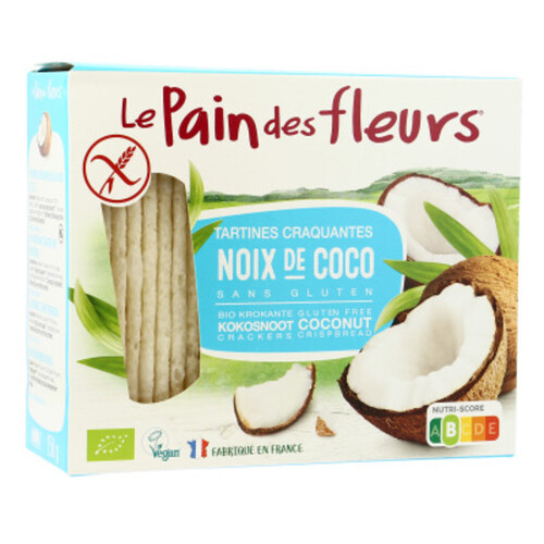 [Par Naturalia] Le Pain Des Fleurs Tartines Craquantes À La Noix De Coco Sans Gluten 150G Bio