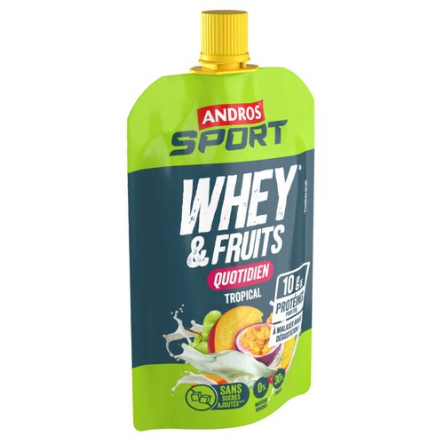 Andros Sport gourde Whey & Fruits 120g