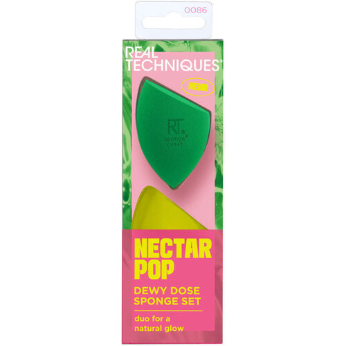 Real Techniques Nectar Pop Dewy Dose Eponges de Maquillage lot de 2