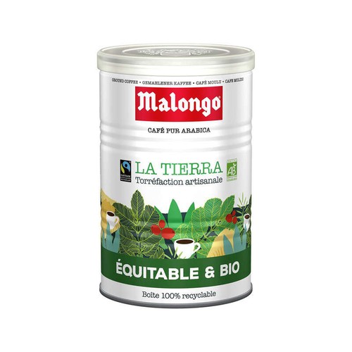 Malongo Café Pur Arabica Bio Equitable La Tierra 250g