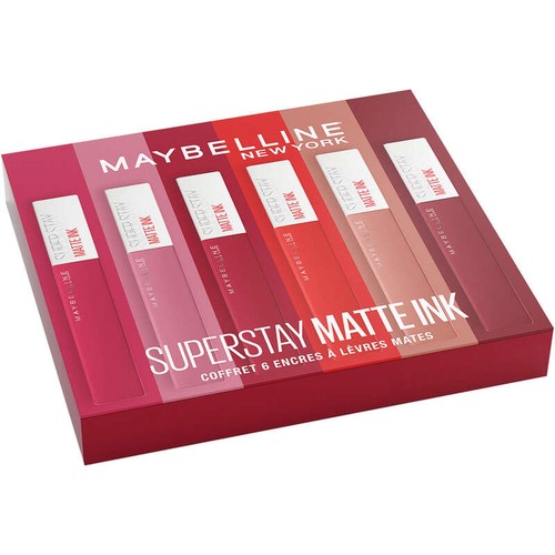 Maybelline New York Coffret 6 Encres à Lèvres Mates