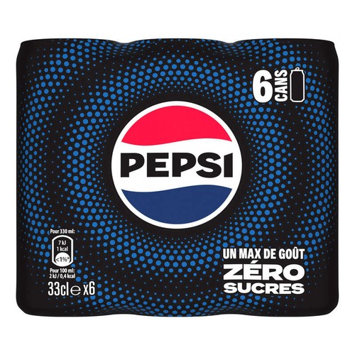 Pepsi Soda au Cola Sans Sucres 6x33cl