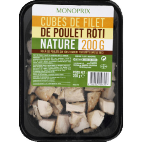 Monoprix Cube De Poulet Roti Nature 200G