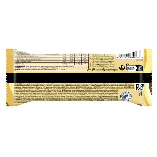 Magnum Glace Bâtonnet Double Caramel 71g