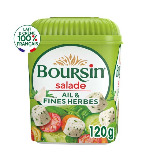 Boursin Salade & Apéritif Fromage Ail & Fines Herbes 120g