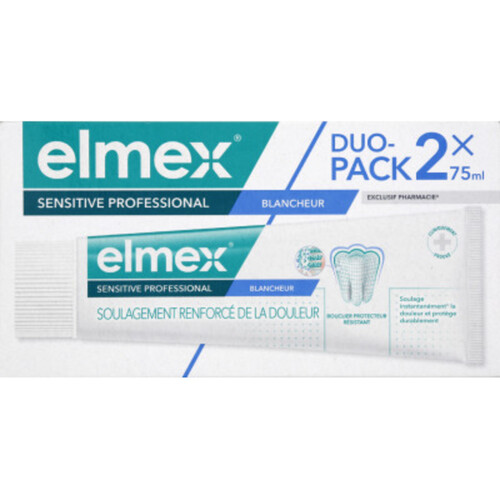 [Para] Elmex Dentifrice sensitive professional blancheur 2x75ml