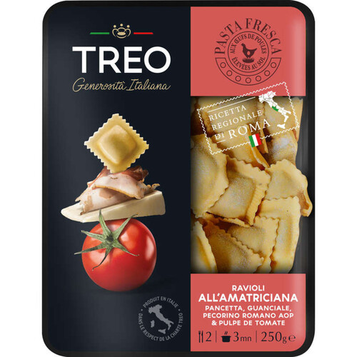 Treo ravioli all'amatriciana 250g