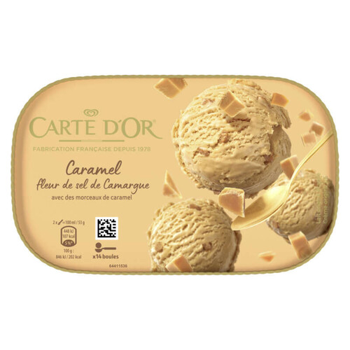 Carte D'Or Ice Cream Dessert Caramel Fleur de Sel de Camargue 373g