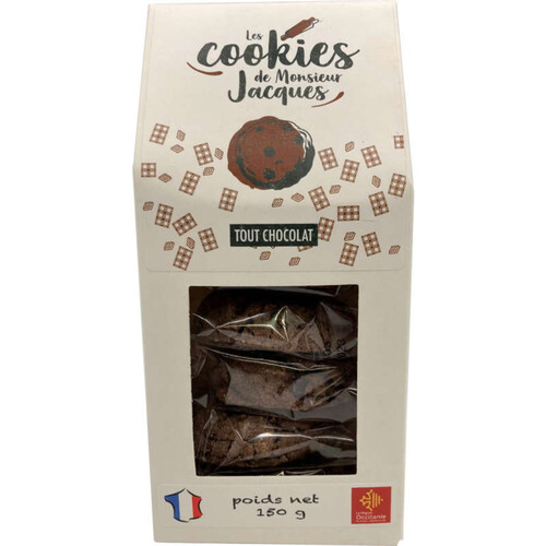 Les Cookies de Monsieur Jacques tout chocolat 150g