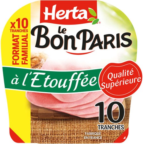 Herta Le Bon Paris Jambon à l'étouffée x10
