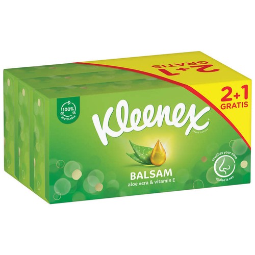 Kleenex Mouchoirs Boîte Balsam (2+1 Gratuit)