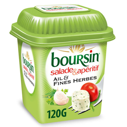 Boursin Salade & Apéritif Fromage Ail & fines herbes 120 g