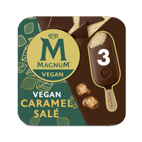 Magnum Glace Bâtonnet Caramel Salé Vegan x3 213g