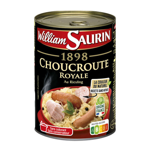 William Saurin Choucroute royale 1898 cuisinée au Riesling 400g
