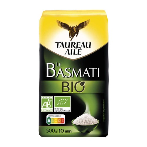 Taureau Aile riz Basmati Bio 500g
