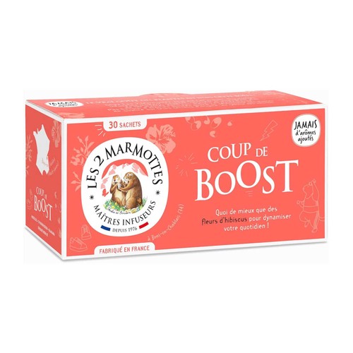 Les 2 Marmottes Infusion Coup de Boost 78g x30
