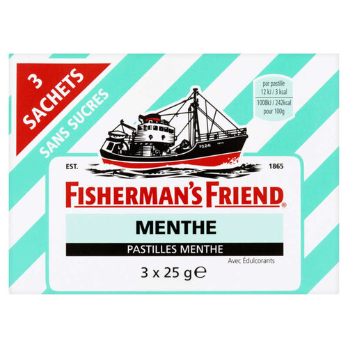 Fisherman's Friend Pastilles Menthe 3x25g