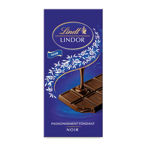 Lindt Tablette Lindor Chocolat Noir 150G