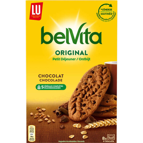 Lu Belvita Petit Déjeuner Biscuits au Chocolat 400g