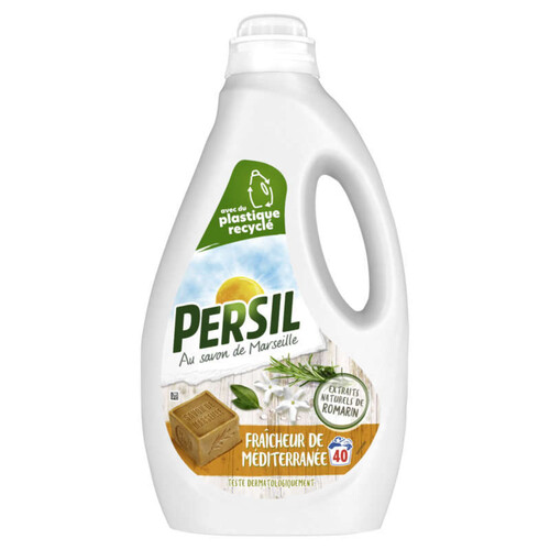 Persil lessive liquide fraîcheur de méditerannée 40 lavages 1.8 L