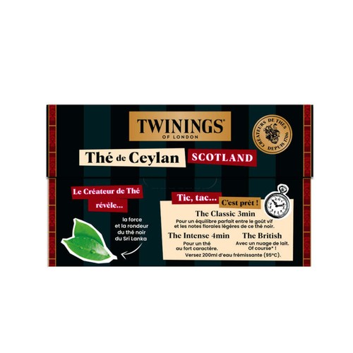 Twinings Thé de Ceylan Scotland 20 Sachets 40g