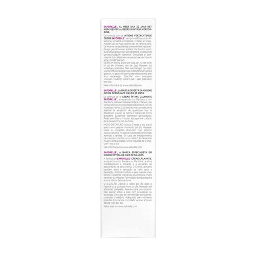 [Para] Saforelle Crème Apaisante Intime en Tube 100ml