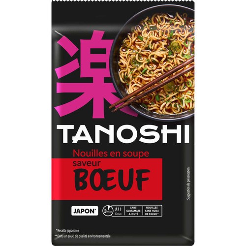 Tien Shan Nouilles De Blé Instantanées Asiatiques Saveur Bœuf 85g