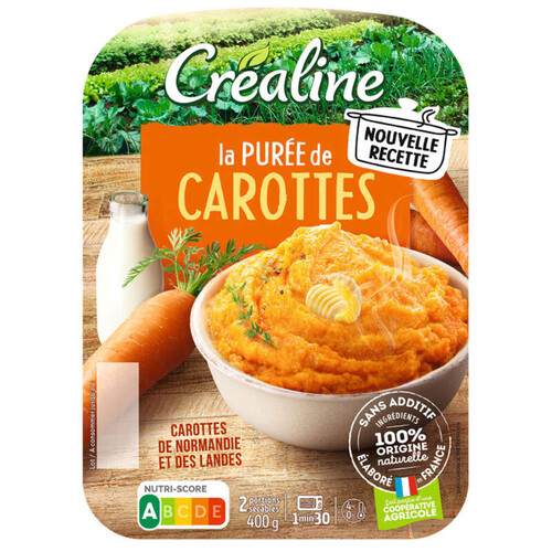 Florette purée de carottes sans additif 2x200g