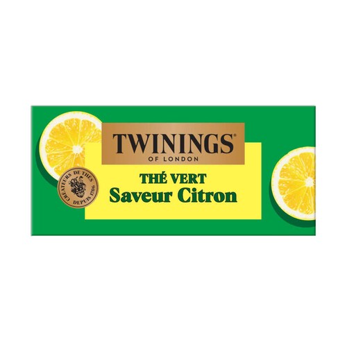 Twinings Thé Vert Citron Intense 25 Sachets 50g