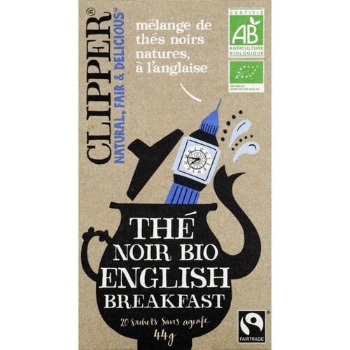 Clipper Thé Noir English Breakfast Bio 20 sachets 44g