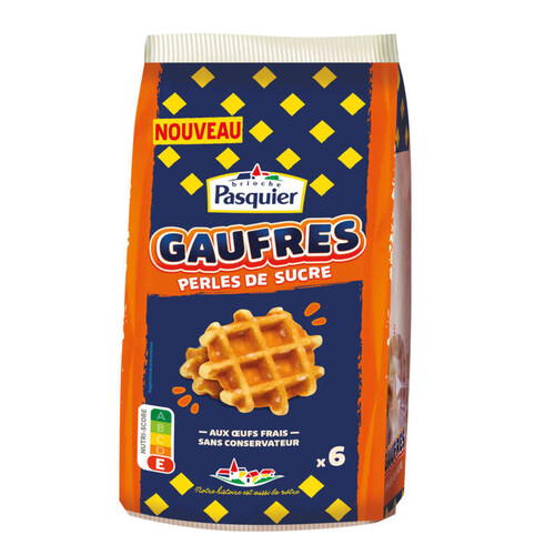 Brioche Pasquier gaufres perles de sucre x6 - 240g