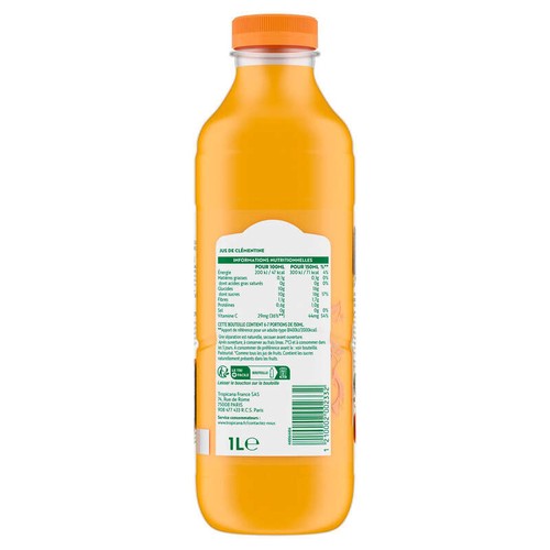 Tropicana 100% Jus de Clémentine 1L