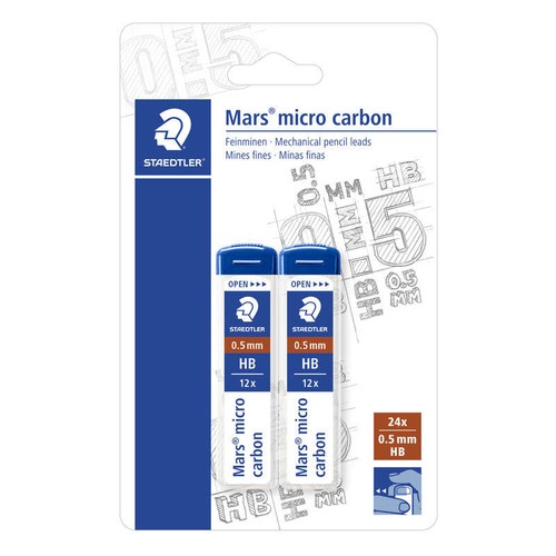 Staedtler Étuis De Mines Hb 0,5mm x2