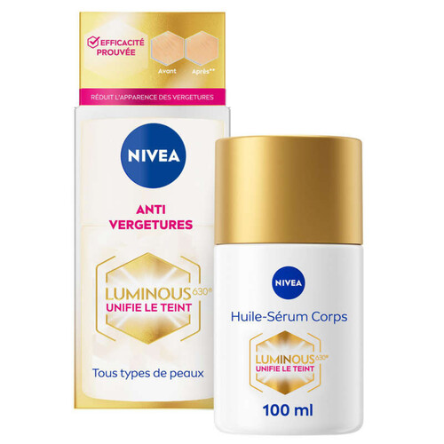 Nivea Huile Sérum Corps Anti-Vergetures Luminous 630 100ml